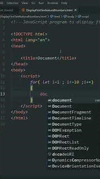JavaScript Program to Print First 10 Natural Numbers 🔥