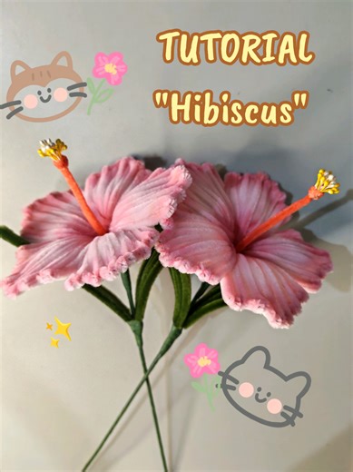 Tutorial de Hibiscus con Limpiapipas Fácil y Creativo