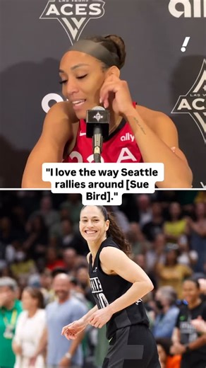 2.8K views · 738 reactions | A’ja Wilson giving Sue Bird her flowers  #wnba #ajawilson #basketball | Yahoo Sports | Facebook