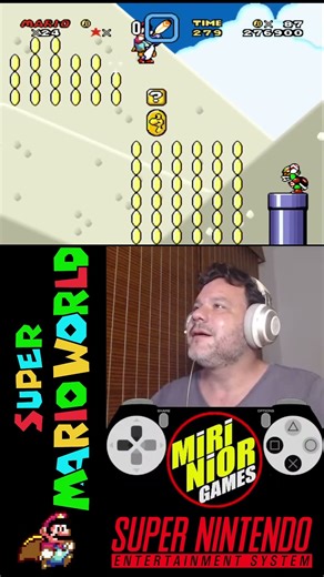 The infamous tubular level from Super Mario World #hack #snes #mario #gaming #retro #shorts