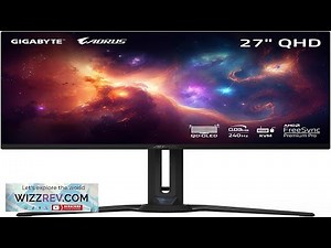GIGABYTE AORUS FO27Q2 (SA) 27" QD OLED Gaming Monitor QHD Review