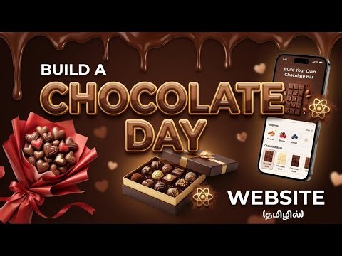 React Chocolate Day Website Build பண்ணலாமா? 🍫 Beautiful Animations + Full Source Code 🔥 | Tamil