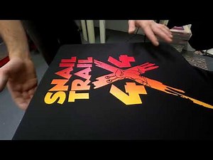 Printing a Split Fountain Design On A T-Shirt!!