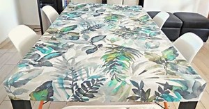 30-Minute Easy To Sew Fitted Tablecloth Tutorial