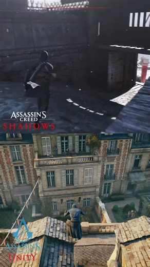 Your daily dose of PC Memes on Instagram: "Assassins Creed Shadows VS Assassins Creed Unity Parkour"