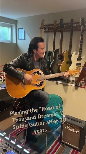 The 12 string ovation from the video & tour 1992-94 …Sounds perfect 🤟🏼⚡️#guitarist #acoustic