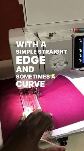 Ruler Quilting On A Bernette b79