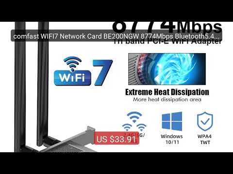 comfast WIFI7 Network Card BE200NGW 8774Mbps Bluetooth5.4 P... — Top Pick 2026 | Unbeatable Price!