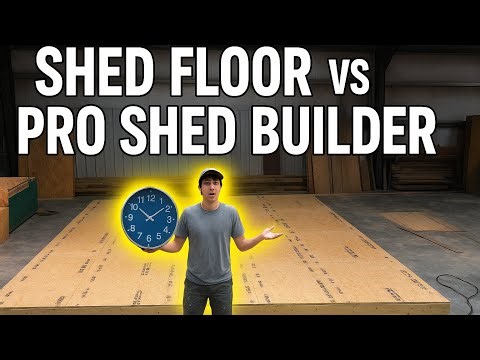 How long does a 12x32 shed floor take?