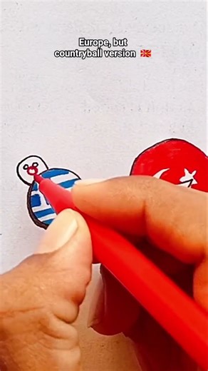 Draw Flag of North Macedonia 🇲🇰 | North Macedonia country Ball #northmacedonia #countryball