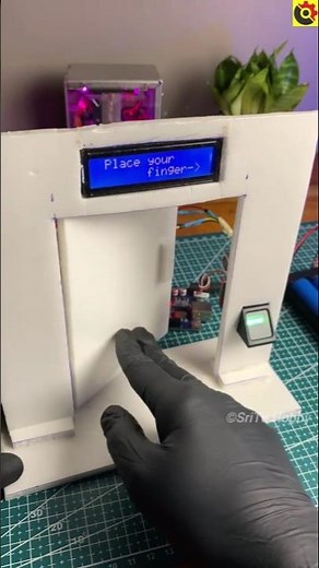DIY Fingerprint Based Door Lock System with Arduino #arduino ‪@sritu_hobby‬