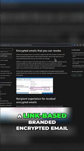 Revoke Encrypted Emails: Advanced Message Encryption Explained #shorts