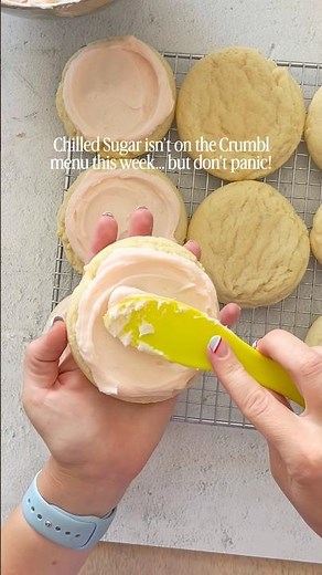 Make Crumbl Sugar Cookies at home with my copycat recipe!💕 #crumbl #cookie #copycat