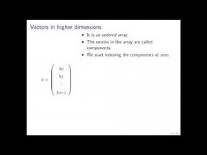 1.2.1 What is a vector (Now also visit http://www.ulaff.net)