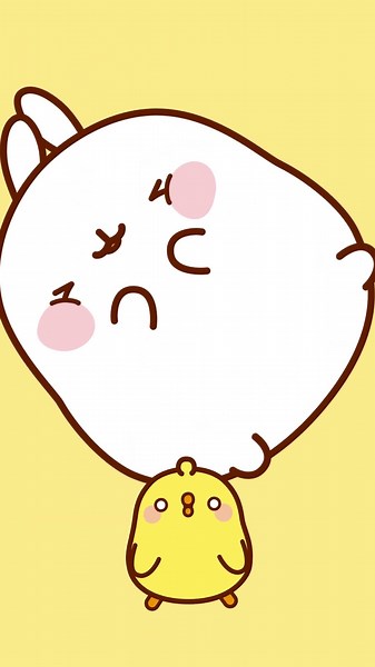 Molang is stuck, hopefully Piu Piu is here to help! #cartoon #molang #animation