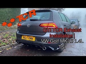 GTI TCR Exhaust Installation | VW Golf MK7.5 1.4L TSI