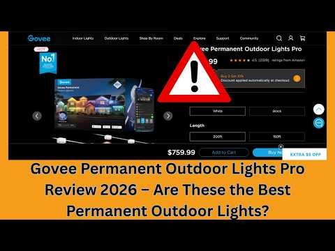 Govee Permanent Outdoor Lights Pro Review 2026 – Are These the Best Permanent Outdoor Lights?