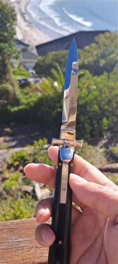 Italian Stiletto Switchblade - AGA CAMPOLIN Dominus 9" #knifelife #knifecommunity #collectorknives