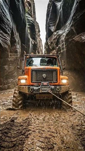 Ultimate Mud Challenge Rugged Recovery Truck's Epic Canyon Rescue! 🌪️🚚💨