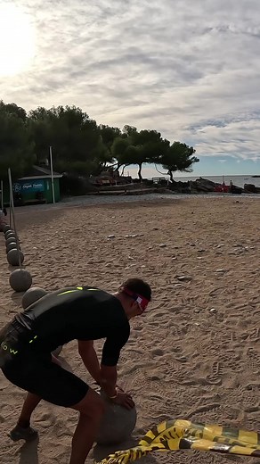 Le cavalier seul de David Labrosse sur les 10 km de la Spartan Race France Estérel Côte d'Azur Fédération nationale des sapeurs-pompiers de France | Patrick Montel