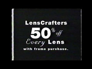 Lenscrafters commercial 50% off every Lens commercial (2002)