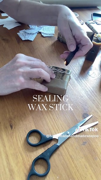 Vintage Coffee Scrub Soap Wrapping Techniques