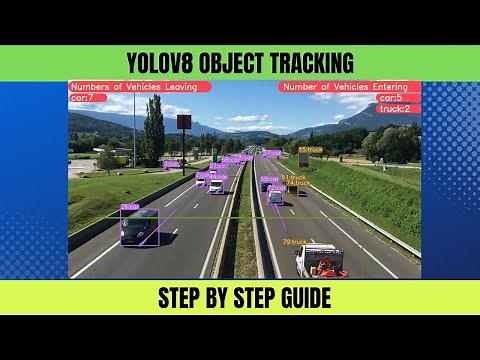 Real-Time Object Tracking using YOLOv8 and DeepSORT | Vehicles Counting (Vehicles Entering& Leaving)