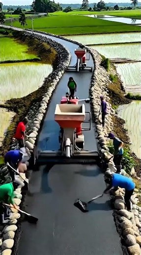 Building Farm Access Roads Along Rice Field Embankments to Empower Farmers