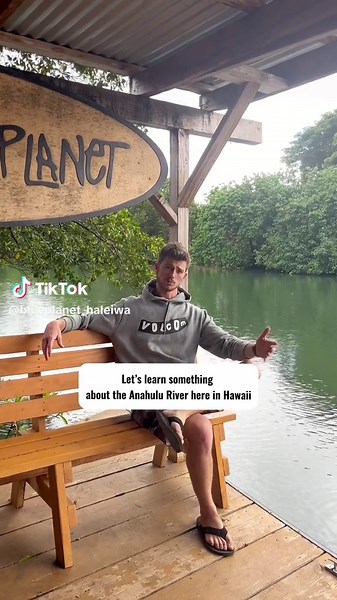 Let’s learn something about the 'Anahulu River right here at Blue Planet Adventure in Hale‘iwa, Hawaii🐢🦋🌺 #hawaii #haleiwa #anahluluriver #blueplanetsurf #sup #kayak