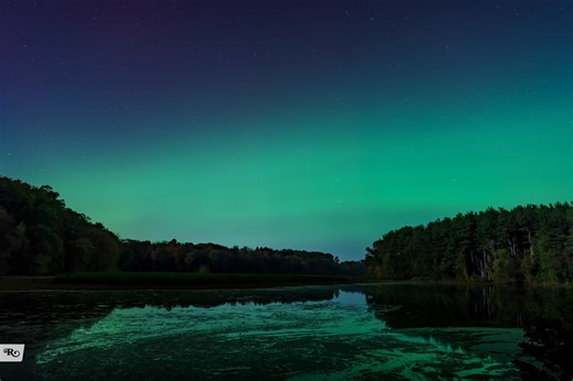 My First Aurora | Octoraro Reservoir, Pennsylvania.