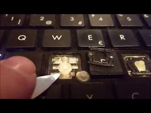 Sustitucion goma articulacion y tecla de portatil (Laptop key hinge cup)
