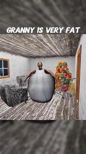 Granny Is Very Fat Jumpscare⚡😈 #granny #animation #shorts