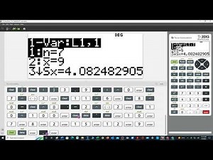 Computation of Variance and Standard Deviation using a Scientific Calculator