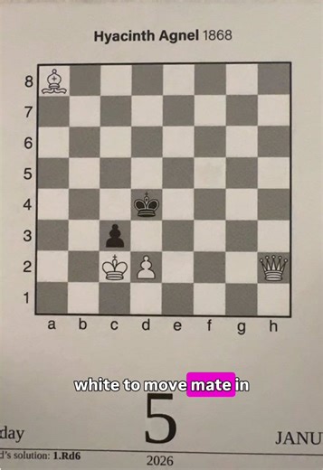 Daily #chess calendar Jan 5, 2026 @ChessUp 2