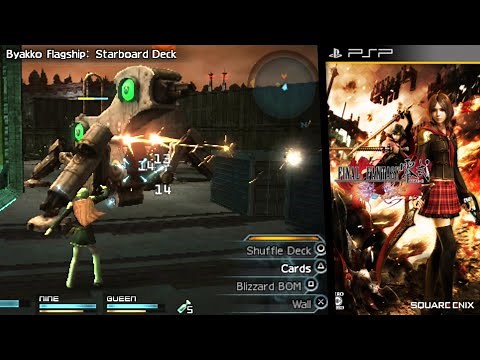 Final Fantasy Type-0 ... (PSP) (English Patched) Gameplay