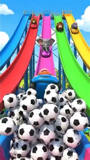 A colorful long slide in action EP: 02 #shorts