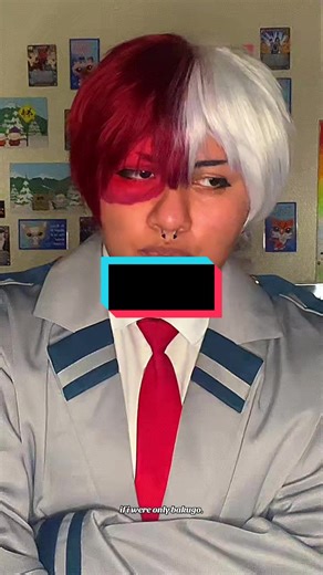 the mha bloopers are sacred to my heart. 🍜#shototodoroki #shototodorokicosplay #mha #mhacosplay