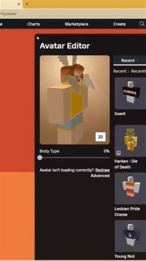 reupload from my tiktok so i had to adjust the text :) #roblox #robloxavatar #robloxglitch #helpme