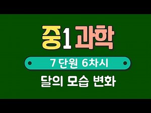 [Middle School 1st Grade Science] Unit 7, Lesson 6: Changes in the Moon's Appearance