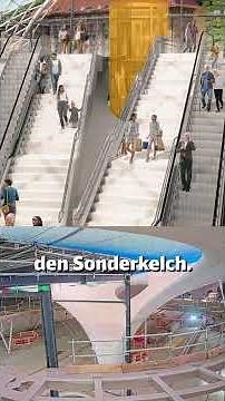 Time-lapse Stuttgart 21: The new entrance to the platform hall