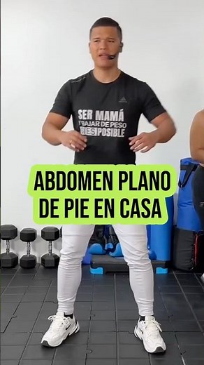Standing flat stomach at home #abs #fitgirl #routine