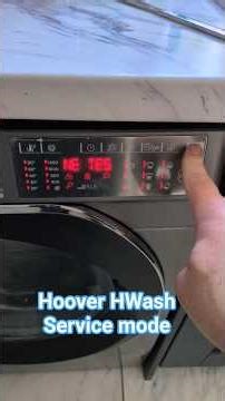 service mode hoover HWash 500 how to video
