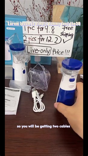 1PCS Portable Smart Humidifier with Auto-Cleaning & Dual Modes, Rechargeable Handheld Humidifier for Respiratory Care at Home/Travel, Adult & Kid-Friendly Design (No Include Battery)