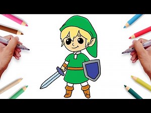 How to Draw Link Easy Step-by-step | The Legend of Zelda