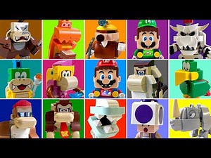 We turned all The New LEGO Mario Characters into Video Games! LEGO vs Nintendo