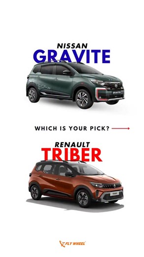 Here’s another sibling showdown! This time, it’s the Nissan Gravite vs Renault Triber, two closely related MPVs sharing the same platform but wearing different badges and design identities. From styling tweaks to features and value, which one makes more sense for your family? Which would you choose? [Nissan Gravite vs Renault Triber, MPV comparison India, badge engineered cars, Nissan India, Renault Triber specs, budget MPV India] #NissanGravite #RenaultTriber #MPVIndia #CarComparison #Automotiv