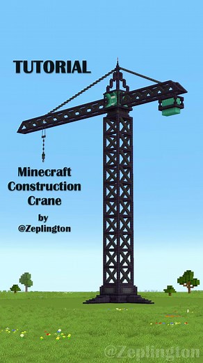 How to Build a Construction Crane in Minecraft