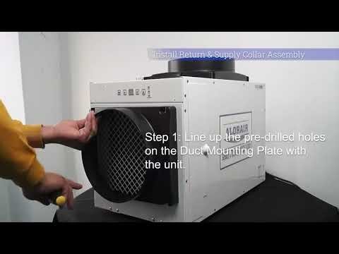 Install the Duct Kit in Sentinel HDi100/HDi120 Crawl Space Dehumidifier