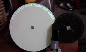 This clock prints the time with lasers. | Insider Design