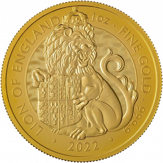 2022 Tudor Beasts Lion of England 1 oz Gold Bullion Coin